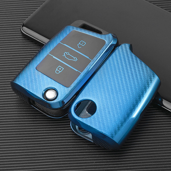 For VW  transparent button TPU protective key case please choose the color