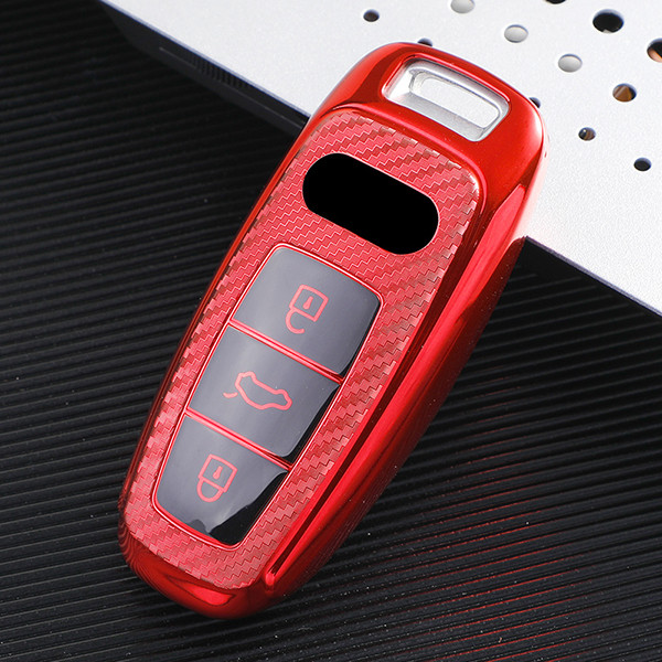 For Audi A8/A6 /A6L/ A8L/ A7/ A8  Transparent button,  3 button TPU protective key case,please choose the color