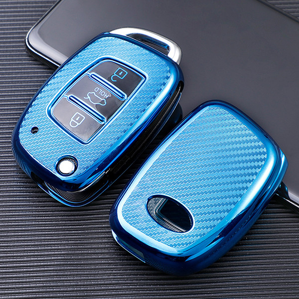 For Hyundai ix35 ix25 TPU protective key case, Transparent button， please choose the color