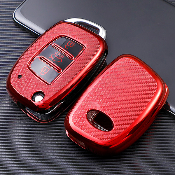 For Hyundai ix35 ix25 TPU protective key case, Transparent button， please choose the color