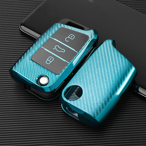 For VW  transparent button TPU protective key case please choose the color
