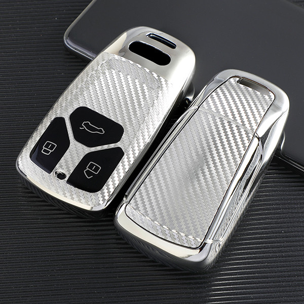 For Audi new Q7,TT,A4,3 button TPU protective key case,please choose the color