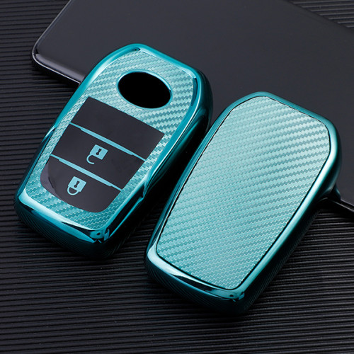 For Toyota 2 transparent button TPU protective key case, please choose the color