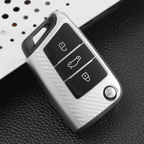 For VW  transparent button TPU protective key case please choose the color