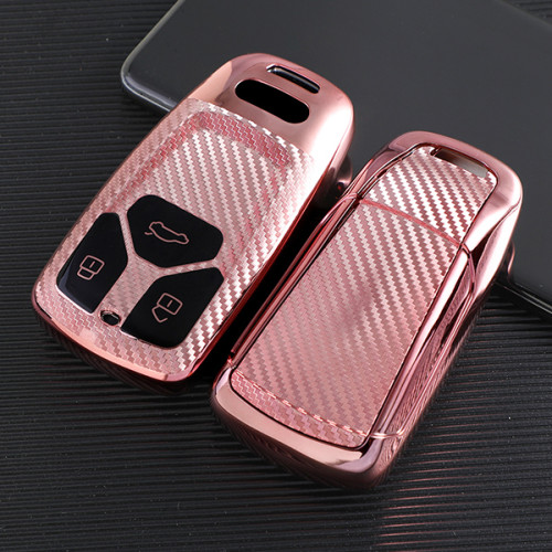 For Audi new Q7,TT,A4,3 button TPU protective key case,please choose the color