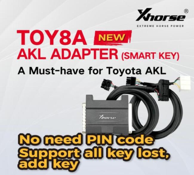 Xhorse Toyota 8A Smart Key Adapter for All Key Lost work with Key Tool Plus