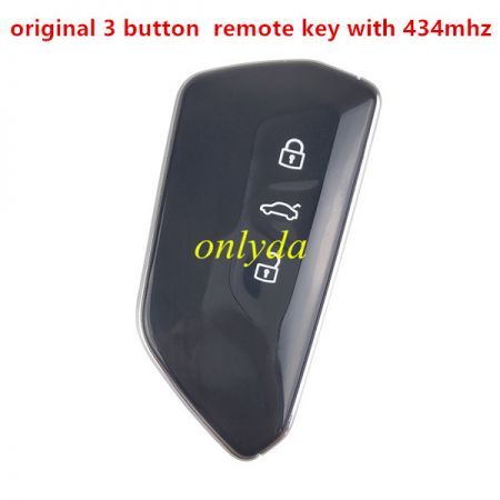 For OEM  VW 3 button remote key with 434mhz    5H0959753M  CMIIT ID:2019DJ4845  FCCID:NBGFS19 01S Model:FS19  ANATEL:01812-19-05364