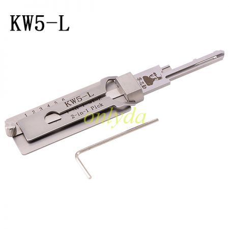KW5-L  lishi 2 in 1 decode and lockpick for KwiKset home lock