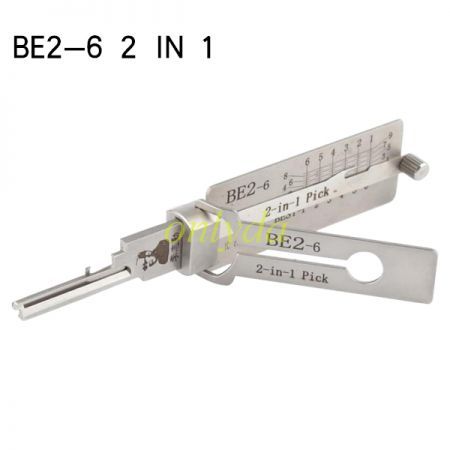 BE2-6 lishi 2 in 1 decode and lockpick for Best  Residential Lock