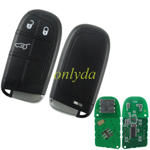 For Fiat 3 button remote key with 434mhz with PCF7935M chip  2014 FIAT 500X /2014 JEEP RENEGAD