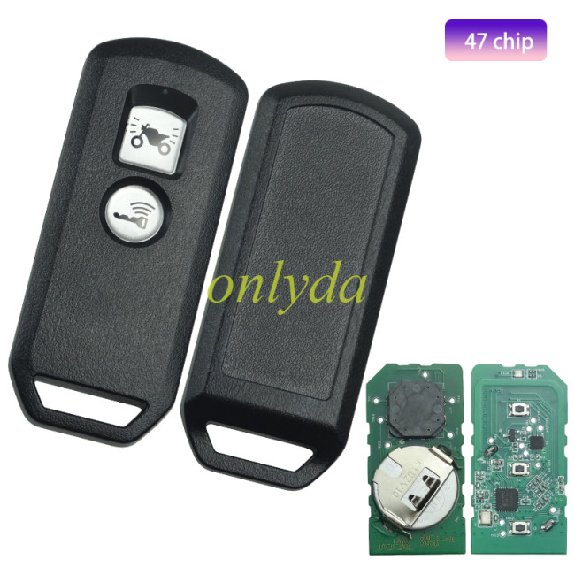 For KYDZ Brand Honda motor 2 button  smart remote for   K77   SH VN  FSK 433MHZ47 chip