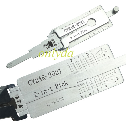 Chrysler CY24R-2021             2 In 1 
lock pick and decoder
used for Chrysler Dodge jeep