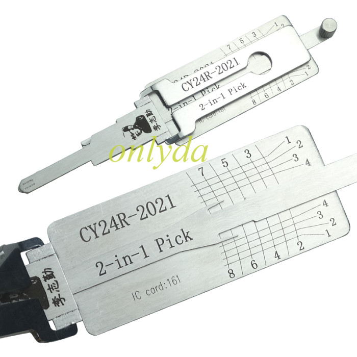 Chrysler CY24R-2021  2 In 1 lock pick and decoderused for Chrysler Dodge jeep