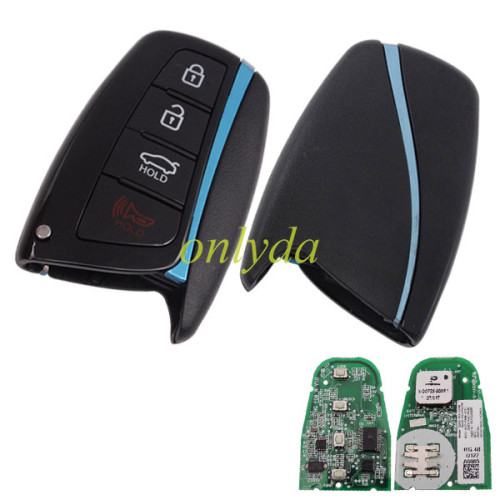 For OEM Hyundai 3+1 button remote key 434mhz with 8A Toyota H chip