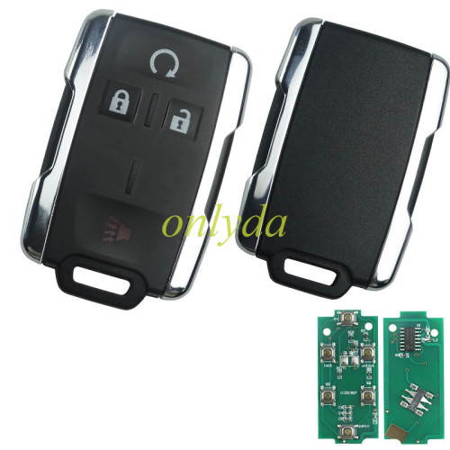 For Chevrolet black 3+1 button remote key with 315mhz FCCID:M3N323337100