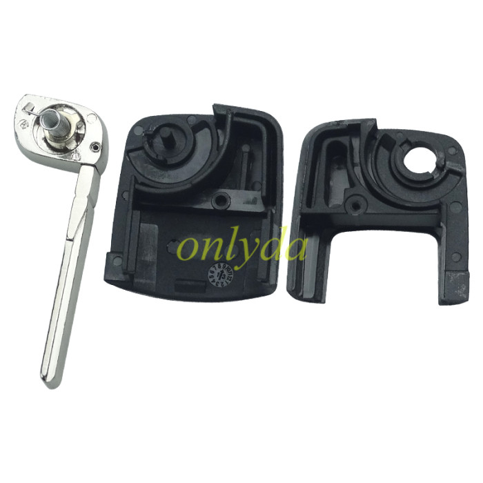 For Audi Audi remote key head blank with HU66 key blade (the connect position is square)