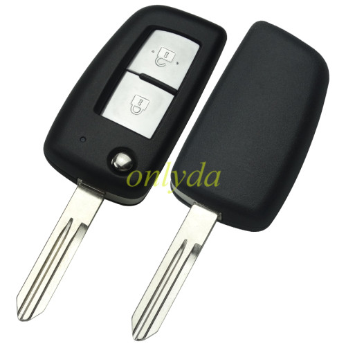 For Nissan 2 button flip remote key blank without logo