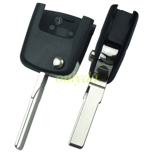 For Audi Audi remote key head blank with HU66 key blade (the connect position is square)
