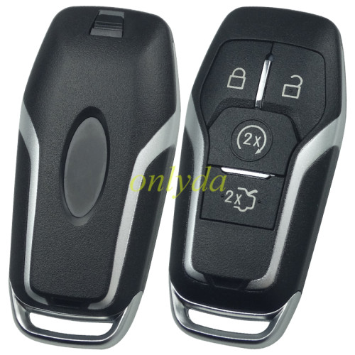 Ford 4 button remote key shell with key blade with logo