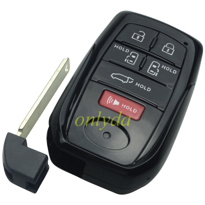 For  Toyota 5+1 button remote key blank