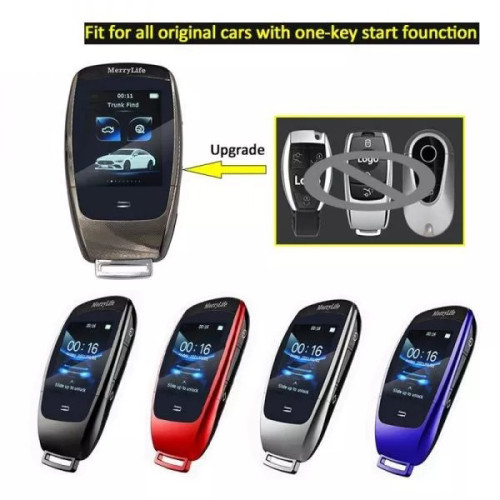 For TK900 Modified Smart Keyless 3 Button Remote Key with LCD Screen Mercedes-Benz S Class 500L S450L