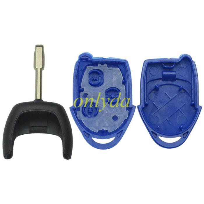 Ford 3 button remote key shell with blade