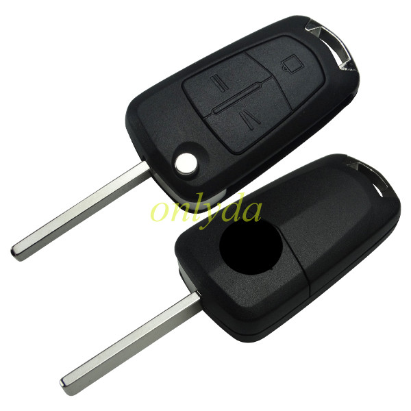 For Opel 3 button remote key shell with original badge place, blade HU100