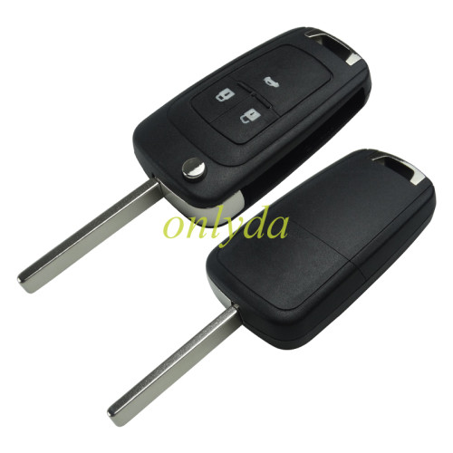 For Opel 3 button key blank repalce original key with HU100 blade