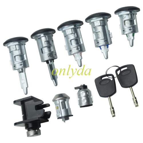Suitable for Ford Transit front and rear car i lock start switch lock, hood lock eight-piece set 02-74425134