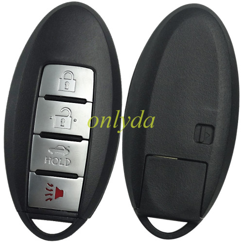 For Nissan 4 button remote  key blank with GTR bagade place
