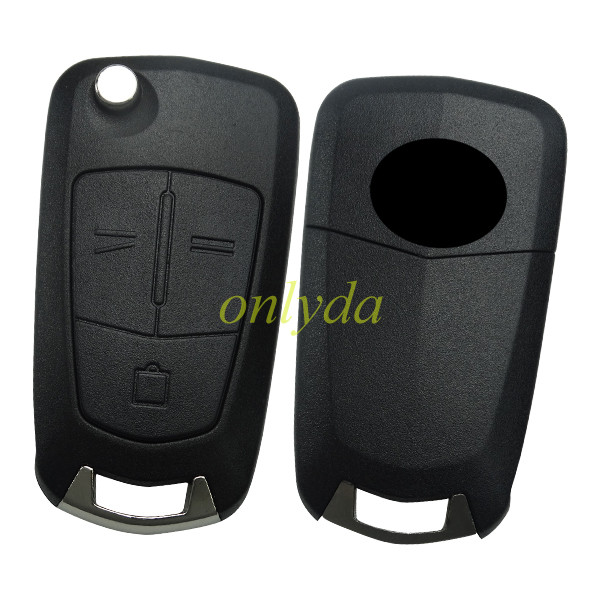 For Opel 3 button remote key shell with original badge place, blade HU100