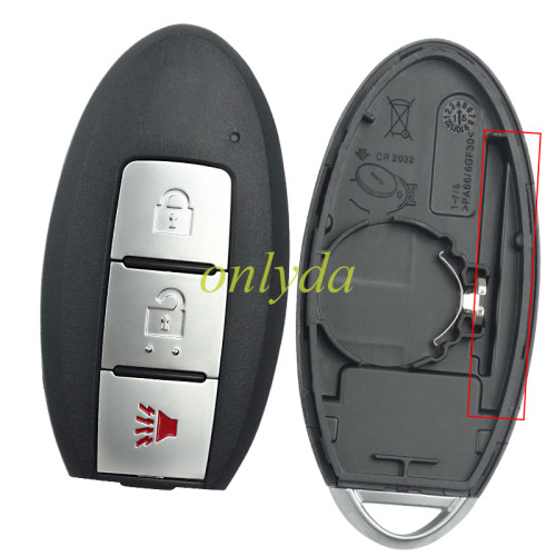 For Nissan 2+1 button remote  key blank for new model