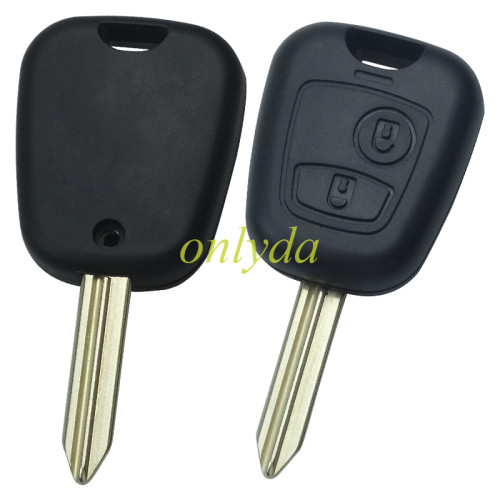 For Peugeot 2 button remote key blank with blade SX9, with badge