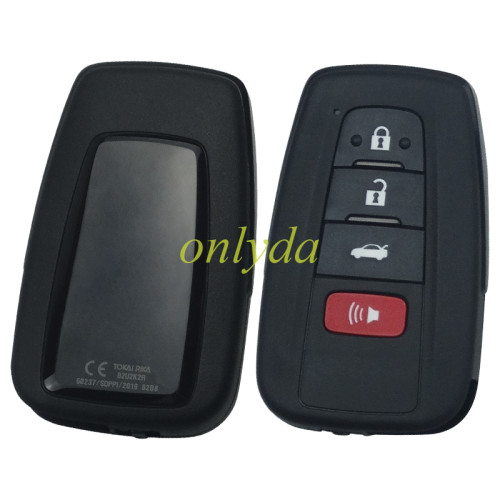 OEM C8 Smart for Toyota COROLLA ALTIS  3+1 button remote key  FSK with AES 4A chip /  PN : 61E466-0010 / B2U2K2R  /433MHz