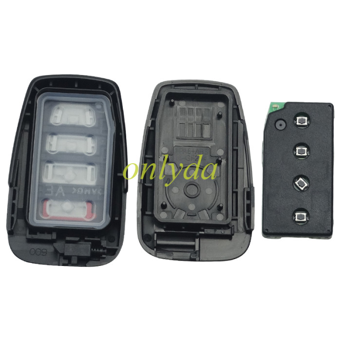 UA Smart for Toyota COROLLA  3+1 button remote key with 434mhz with FSK with AES 4A chip