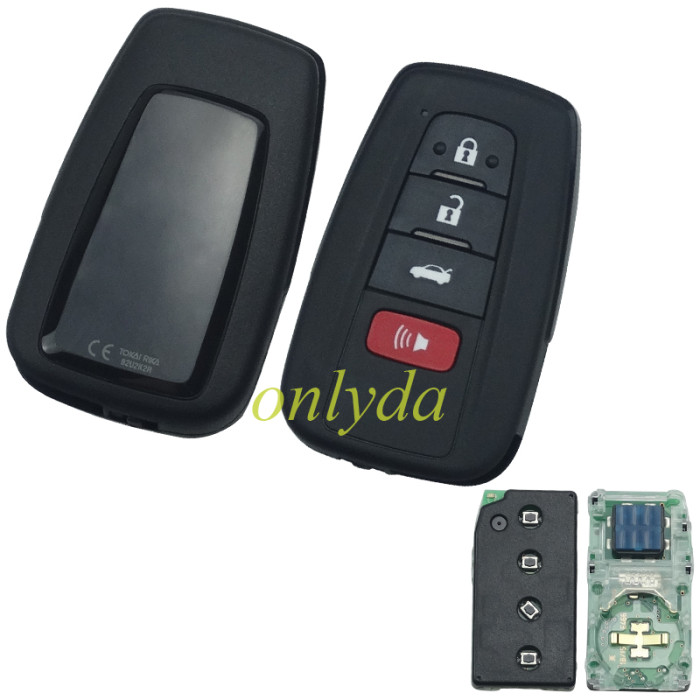 C3 Smart for Toyota COROLLA  3+1 button remote key with 434mhz with FSK with AES 4A chip