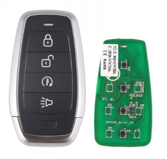 For AUTEL MAXIIM IKEY Standard Style IKEYAT004DL 4 Buttons Independent Smart Key (Remote Start/ Panic)