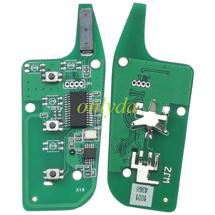For Ford 3 button remote key with hitag pro ID49 Chip  with 315mhz  FCCID:N5F-A08TAA