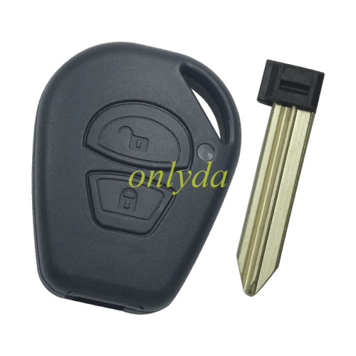 For Citroen 2 button  key shell with badge, blade SX9