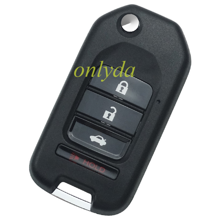 For Honda 3+1 button remote key shell