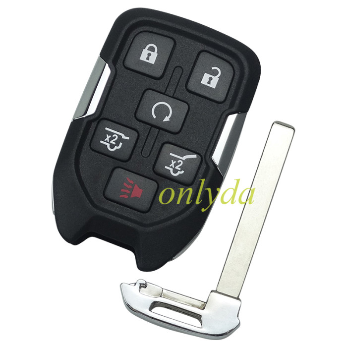 For Chevrolet 5+1 button remote key with 315mhz/434mhz GMC Yukon 2015-2018  GMC Sierra 2015-2016       FCC ID: HYQ1AA