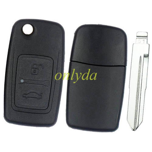 For Chery 2 button  remote key blank