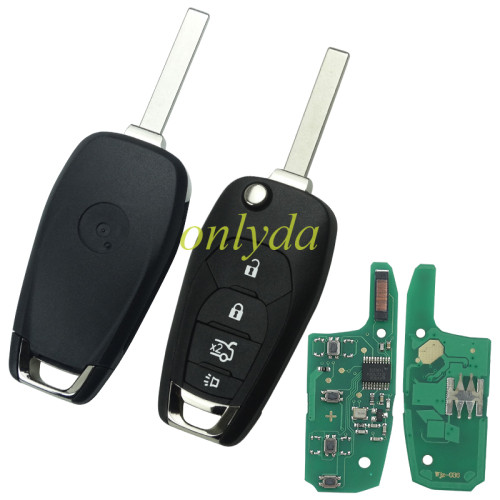 For Chevrolet 2 button remote key  PCF7941E chip-434mhz