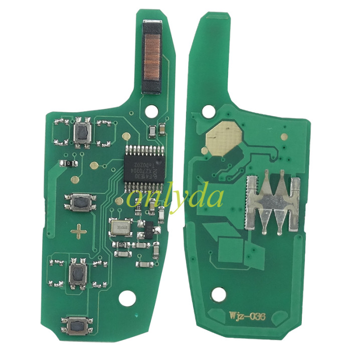 For Chevrolet 3 button remote key  PCF7941E chip-434mhz