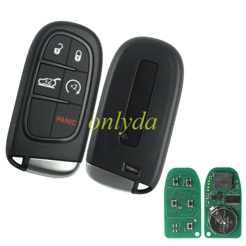 Jeep 5 button smart key with 433mhz with 4A chip Jeep renegade with CY24 blade  FCC:M3N-40821302