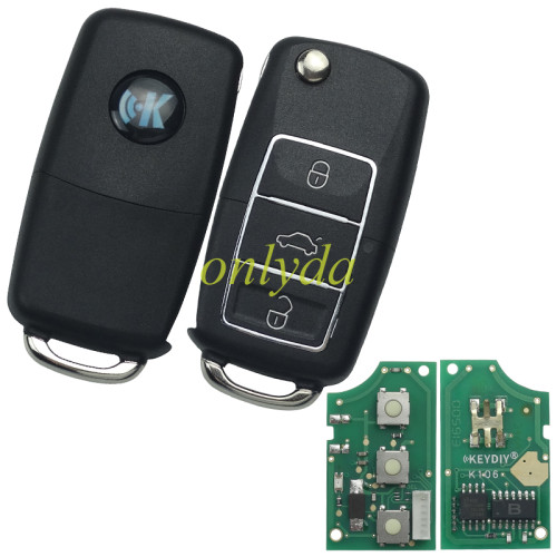 Standare remote key B01-Luxury 3 button remote key for KDX2 and KD Max to produce any model  remote