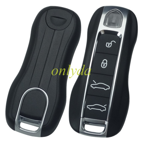 For Porsche 4  button remote key blank with emmergency key blade