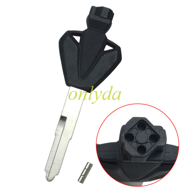 For motorcycle key blank with right blade