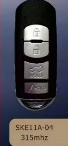 For kydz brand Mazda 4 button keyless remote key with 315mhz with 4D63 chip SKE11A-04