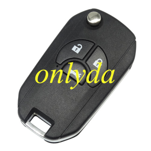 For Nissan 3 button flip remote key blank